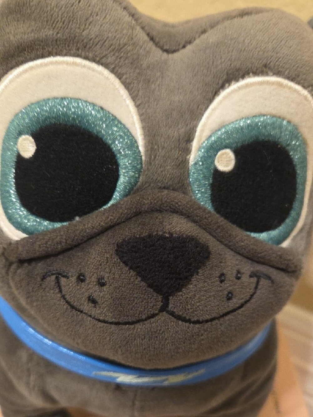 Disney's Bingo Puppy Dog Pals Plush Gray Dog Toy with Teal Eyes - Picture 3 of 4